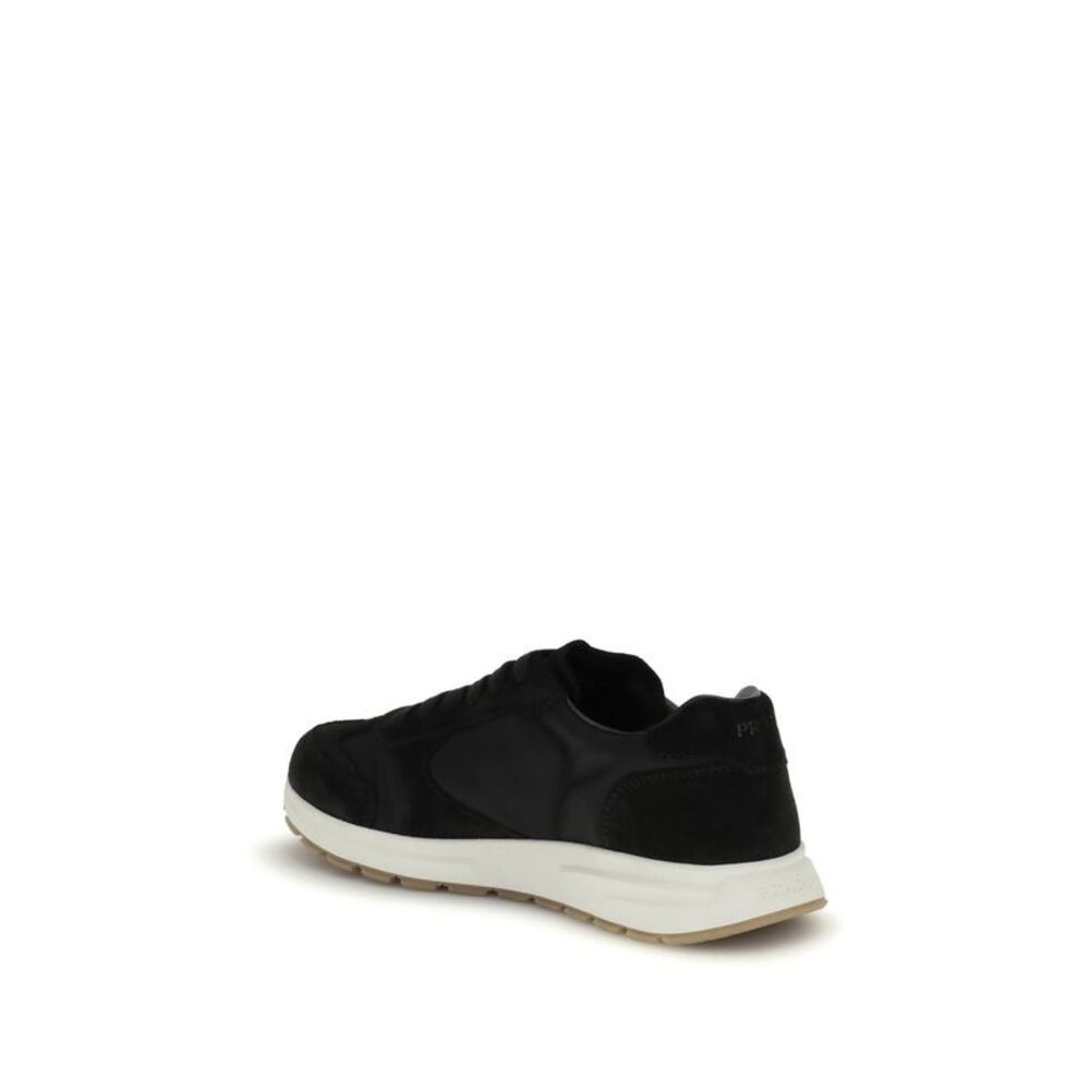 Prada Black Recycled Polyamide Athletic Men's Sneakers - Picture 3 of 4